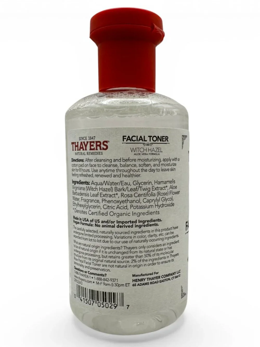 3 Pack Thayers Rose Petal Facial Toner Witch Hazel Aloe Alcohol-Free 8.5oz each